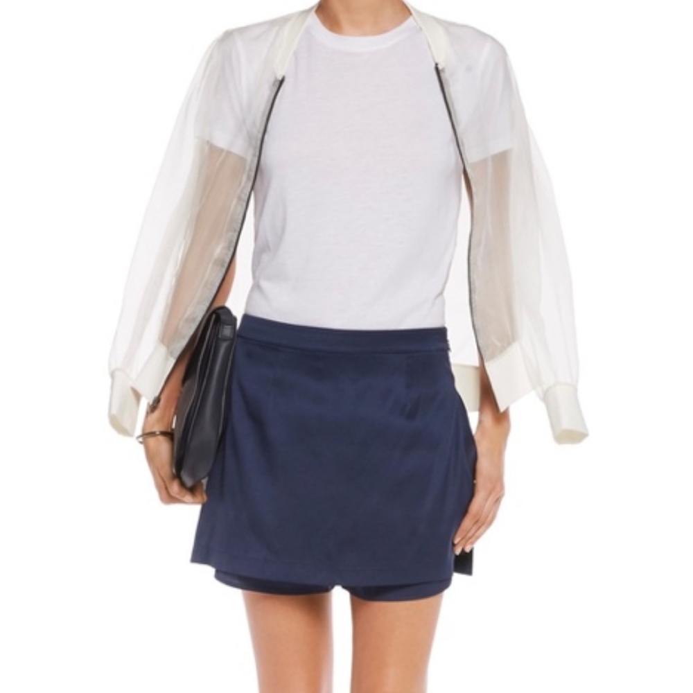 T BY ALEXANDER WANG NAVY SKORT